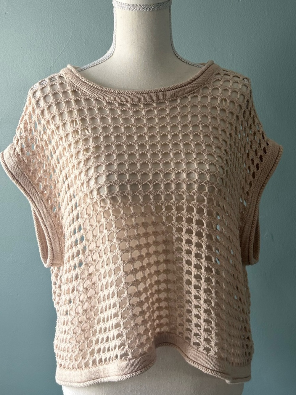Fashion Nova Crochet Open-Weave Top